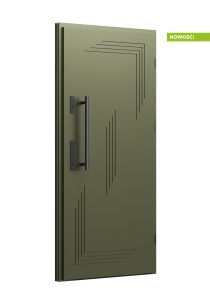 3D 06 drzwi zewnętrzne ciemna zieleń - WIKĘD