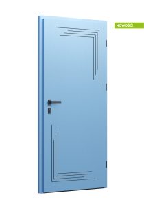 3D 07 niebieskie drzwi zewnętrzne- WIKĘD
